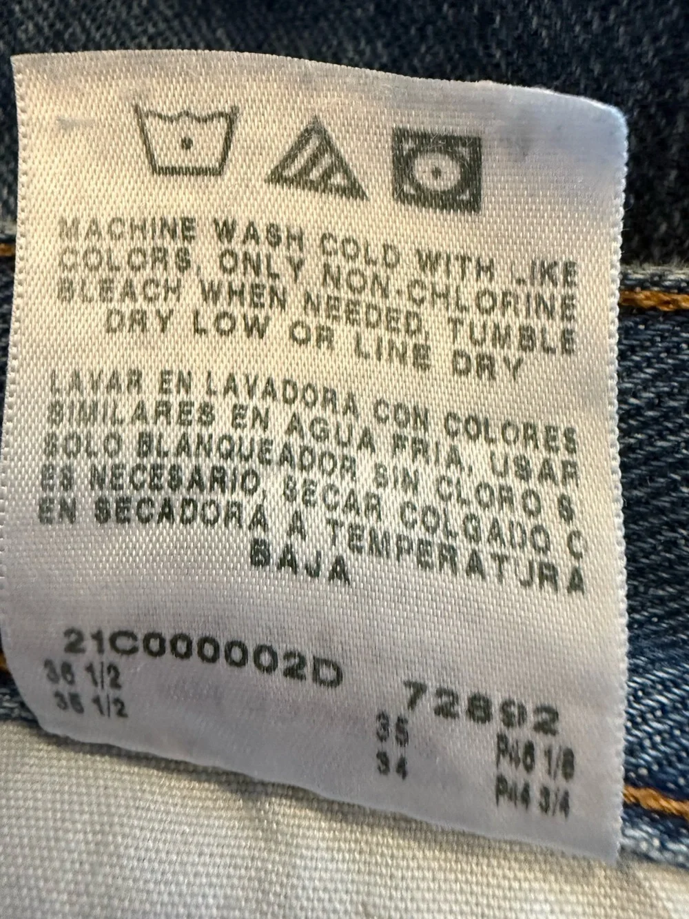 Lee Relaxed Fit Jeans Men’s 34x34 Fits 34x33.5 Medium Wash Straight Leg Cotton